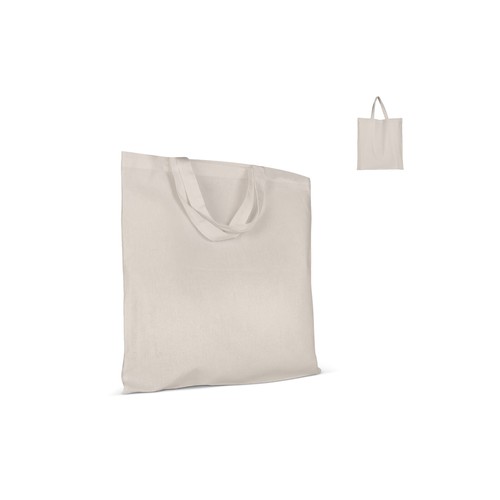 Torba na ramię z bawełny OEKO-TEX® 140g/m² 38x42cm krótkie rączki