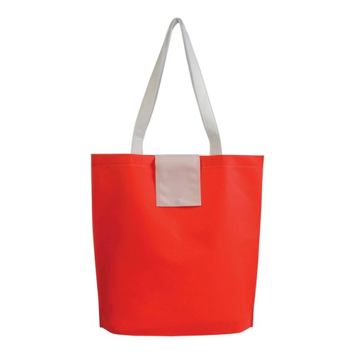 Not woven 80g/m2 foldable shopping bag with short handles Not woven 80g/m2 foldable shopping bag with short handles