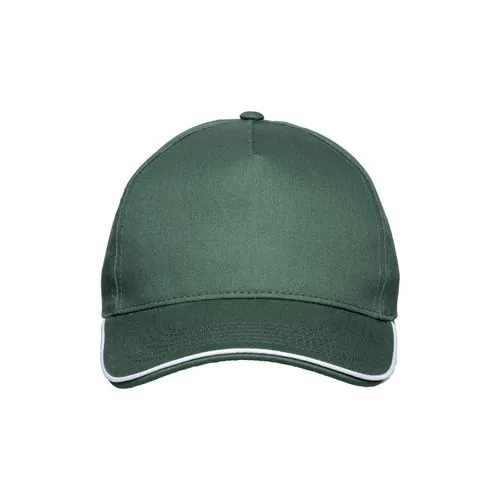 Cotton 5-panel baseball cap, contrasting sandwich visor Velcro closure Cotton 5-panel baseball cap, contrasting sandwich visor Velcro closure