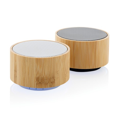 Altavoz inalámbrico 3W bambú y RCS Altavoz inalámbrico 3W bambú y RCS