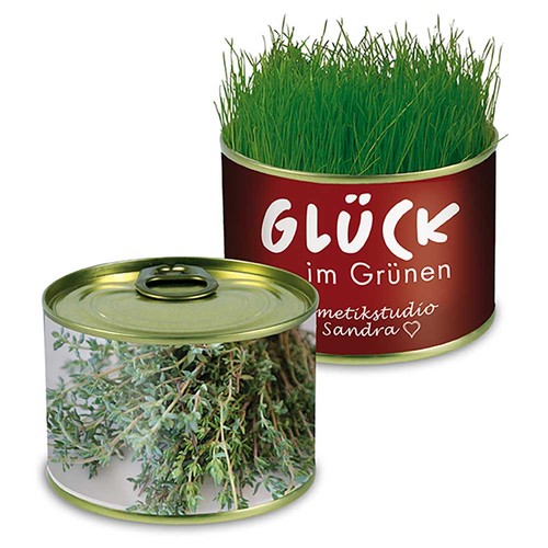 Boite de conserve Nature avec graines - Thym Boite de conserve Nature avec graines - Thym