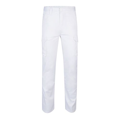 VL LUGH. Pantaloni elasticizzati con diverse tasche (240g/m²), in cotone (46%), EME (38%) e poliestere (16%)