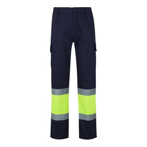 VL POSEIDON LARGE. Pantalón de sarga multibolsillos bicolor (210 g/m²), en algodón (20 %) y poliéster (80 %)