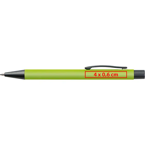 Plastic ballpoint pen with metal clip Plastic ballpoint pen with metal clip