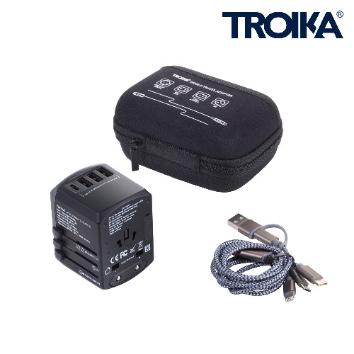 Adattatore da Viaggio Universale TROIKA WORLD TRAVEL ADAPTER
