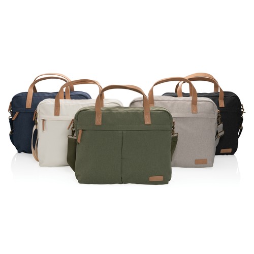 Impact AWARE™ 16 oz. recycled canvas laptoptas Impact AWARE™ 16 oz. recycled canvas laptoptas