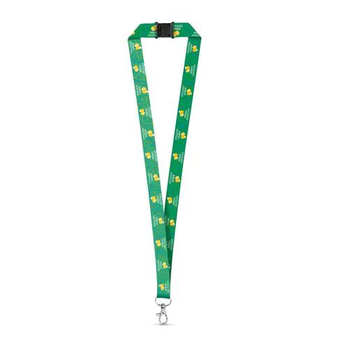 DOVER. Recycled polyester (100% rPET) sublimation lanyard with carabiner DOVER. Recycled polyester (100% rPET) sublimation lanyard with carabiner