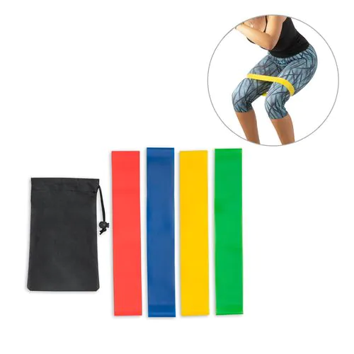 BURPEE. Set of elasticated resistance bands with non-woven pouch BURPEE. Set of elasticated resistance bands with non-woven pouch