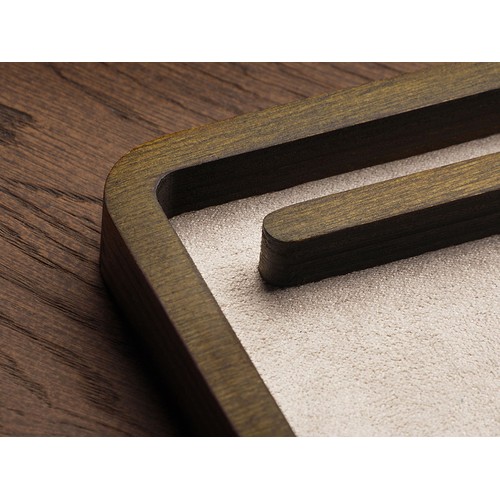 Drewniany organizer na biurko