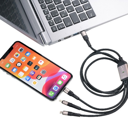 Power Charging Cable 3 In 1 TROIKA DREIZACK PRO
