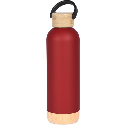 500 ML VACUUM BOTTLE WITH DOUBLE WALL IN STEEL AND BAMBOO 500 ML VACUUM BOTTLE WITH DOUBLE WALL IN STEEL AND BAMBOO