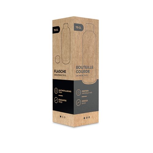 STAINLESS STEEL BOTTLE 75 CL