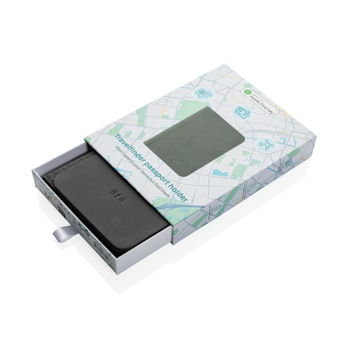 Porta pasaporte Travelfinder poliéster RCS con localización Porta pasaporte Travelfinder poliéster RCS con localización