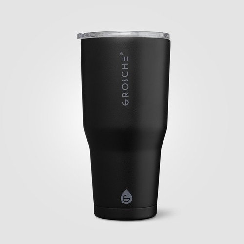 Tumbler Grosche Yukon con coperchio scorrevole in acciaio inossidabile – 890 ml