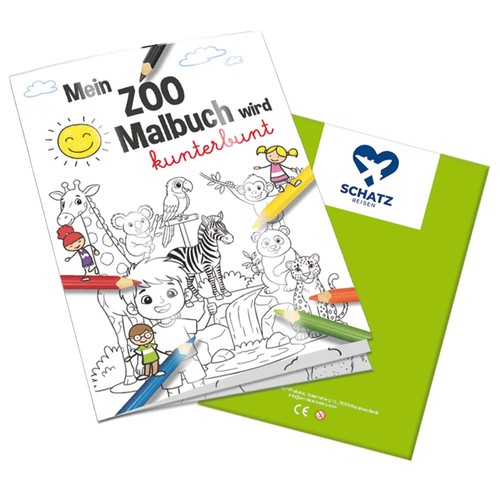Colouring book / set A6 - Zoo - Colouring book neutral Colouring book / set A6 - Zoo - Colouring book neutral