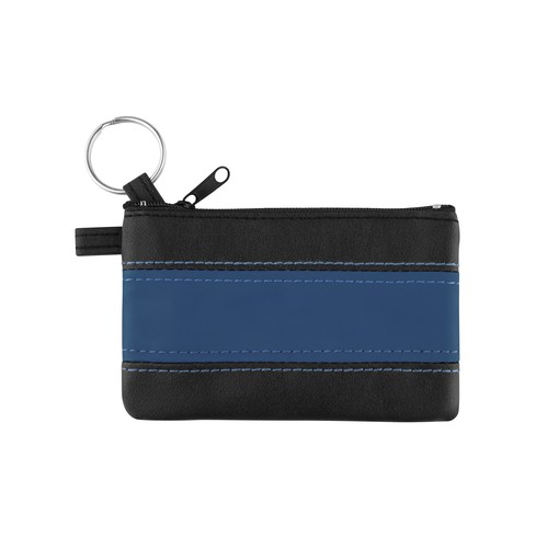 CreativDesign® key bag "ColourLogo" black/blue