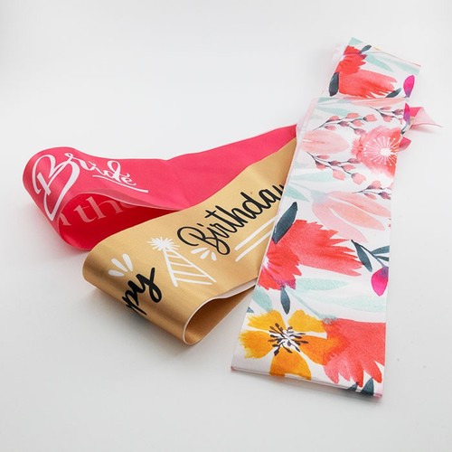 CUSTOMIZABLE SATIN Sash CUSTOMIZABLE SATIN Sash