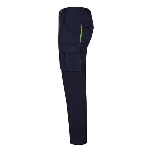 VL FIDES. Two-tone, multi-pocket stretch trousers (240g/m²), in cotton (46%), EME (38%) and polyester (16%) VL FIDES. Two-tone, multi-pocket stretch trousers (240g/m²), in cotton (46%), EME (38%) and polyester (16%)