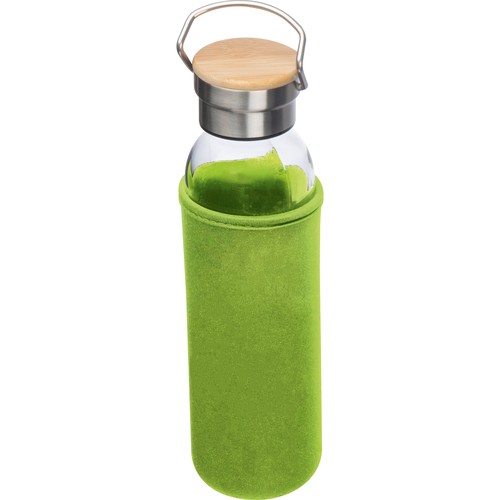 Bouteille en verre avec housse néoprène, 600 ml