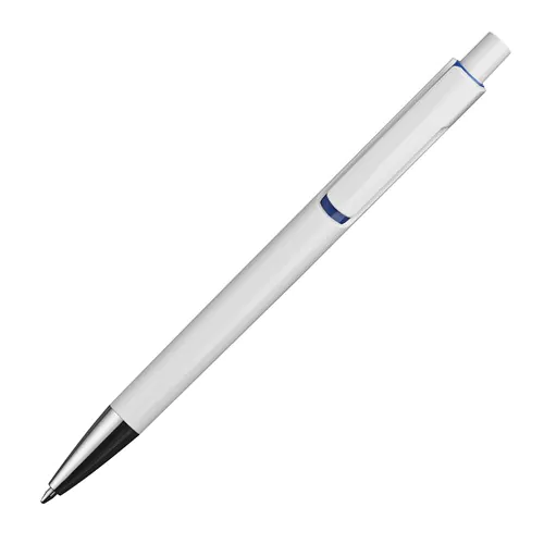 Stylo bille blanc avec applications colorées Stylo bille blanc avec applications colorées