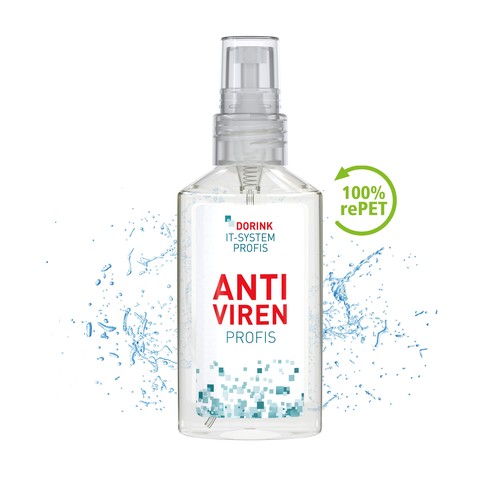 Desinfecterende spray voor de handen, 50 ml, Body Label  (R-PET)
