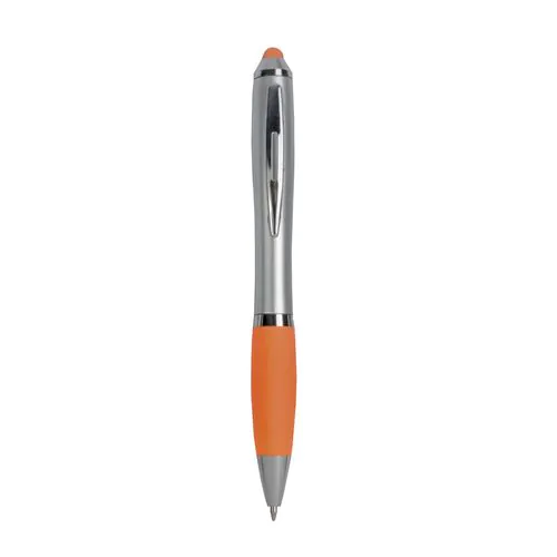 Stylo en plastique pour écran tactile avec grip coloré