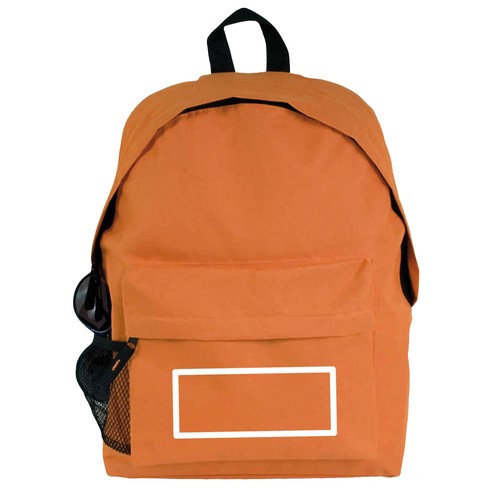 600D polyester 3-pocket backpack (one mesh side pocket). Adjustable shoulder straps 600D polyester 3-pocket backpack (one mesh side pocket). Adjustable shoulder straps