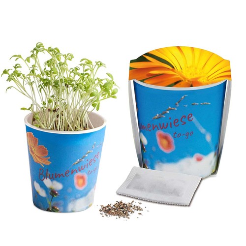 Flower meadow to-go - Calendula - Custom print 4/0-c Flower meadow to-go - Calendula - Custom print 4/0-c