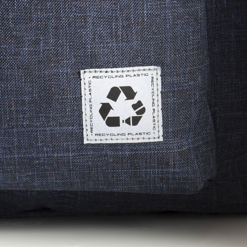 Laptop backpack in recycled PET with a melange effect Laptop backpack in recycled PET with a melange effect