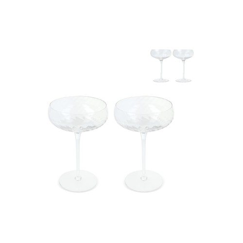 Byon Opacity set de 2 copas de champán con elegante diseño de cristal 300ml Byon Opacity set de 2 copas de champán con elegante diseño de cristal 300ml