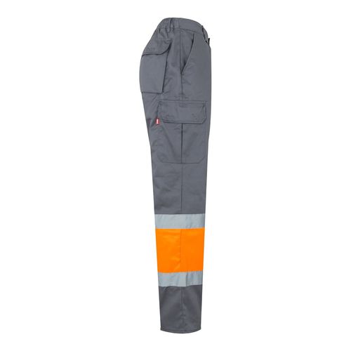 VL ATHENA. Pantaloni in twill bicolore, foderati, con diverse tasche, in cotone (20%) e poliestere (80%)