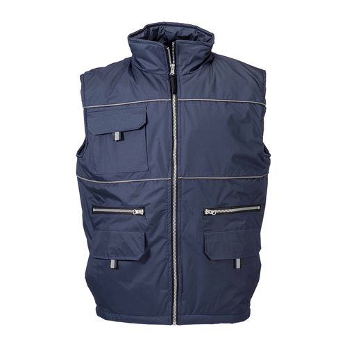 Chaleco acolchado e impermeable.