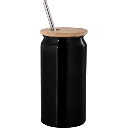 380 ML MUG IN RECYCLED ALUMINIUM, BAMBOO AND STAINLESS STEEL 380 ML MUG IN RECYCLED ALUMINIUM, BAMBOO AND STAINLESS STEEL