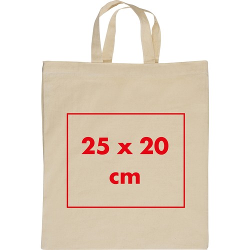 Short-handled shopping bag