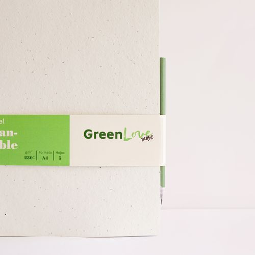 Crayon avec des graines + Paquet de papier Crayon avec des graines + Paquet de papier