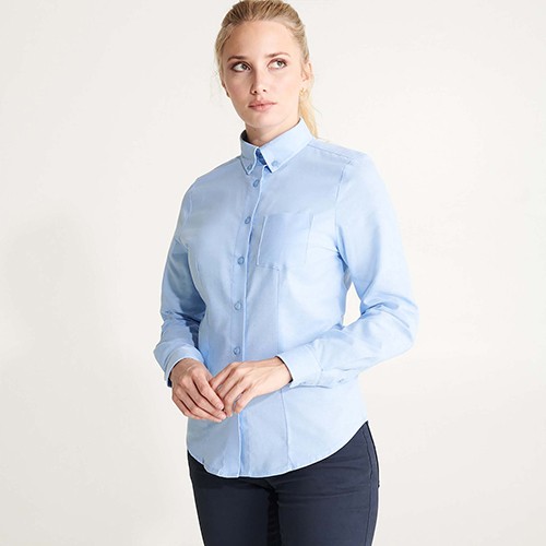 Fitted long-sleeve shirt OXFORD WOMAN Fitted long-sleeve shirt OXFORD WOMAN