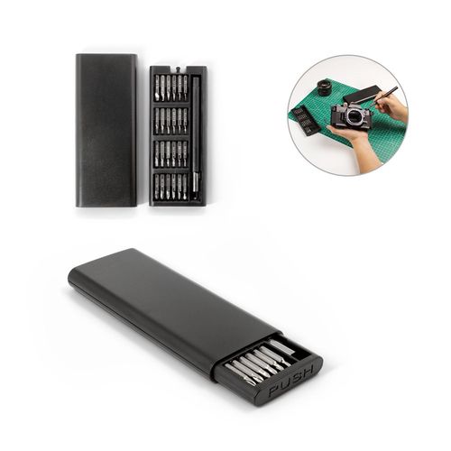 ATOM. Set of screwdrivers with different carbon steel magnetic tips