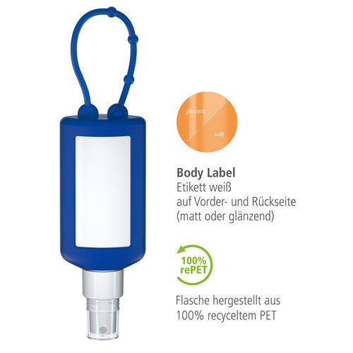 Spray Repellente per Insetti (sensibile), 50 ml Bumper blu, Body Label