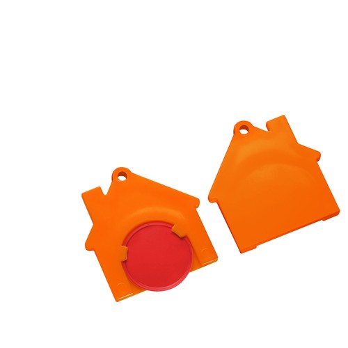 Chip holder with 1€ chip "house"