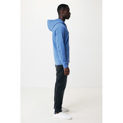 Sweat à capuche avec zip en coton recyclé IQONIQ Abisko