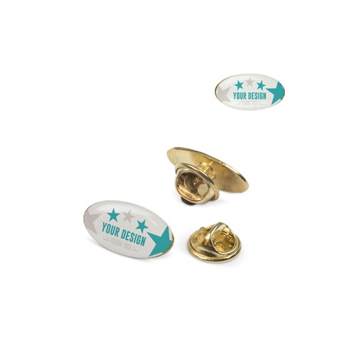 Badge metalen pin 20x12mm