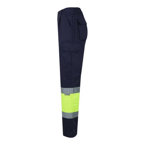 VL POSEIDON. Two-tone multi-pocket twill trousers (210g/m²), in cotton (20%) and polyester (80%)