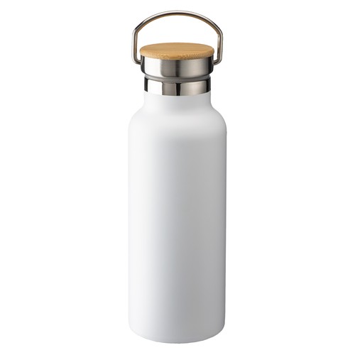 Thermos en acier inoxidable avec double paroi isolante de 500 ml avec bouchon en bambou Thermos en acier inoxidable avec double paroi isolante de 500 ml avec bouchon en bambou