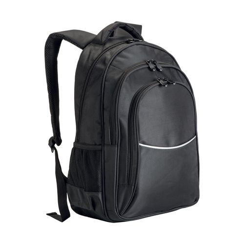 1680D polyester laptop backpack with 3 pockets