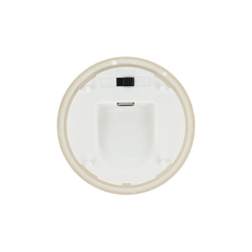 Bougie rechargeable à l'huile de cire et LED Nyelle dans un verre