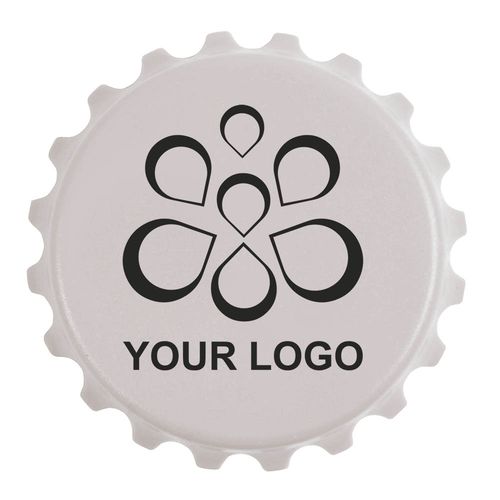ABS and metal, bottle top-shaped, screw-top and bottle opener with magnets