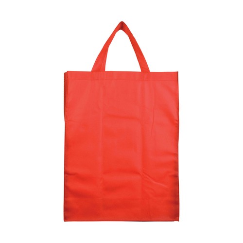 80 g/m2 non-woven fabric foldable shopping bag with gusset and short handles 80 g/m2 non-woven fabric foldable shopping bag with gusset and short handles