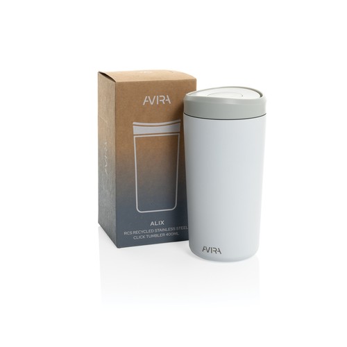 Avira Alix RCS recycled staal klik beker 400ML Avira Alix RCS recycled staal klik beker 400ML