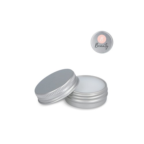 Baume à lèvre rond en boite en aluminium recyclé Baume à lèvre rond en boite en aluminium recyclé