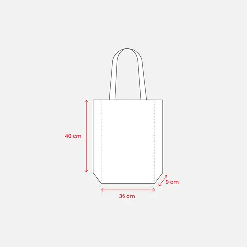 80 g/ m2 R-pet heat-sealed shopping bag with gusset 80 g/ m2 R-pet heat-sealed shopping bag with gusset